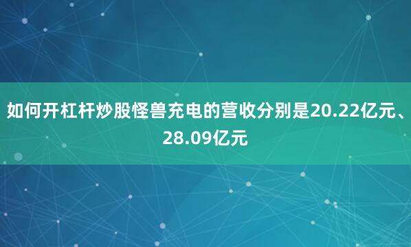 如何开杠杆炒股怪兽充电的营收分别是20.22亿元、28.09亿元