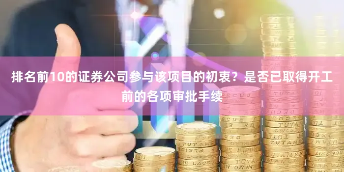 排名前10的证券公司参与该项目的初衷？是否已取得开工前的各项审批手续